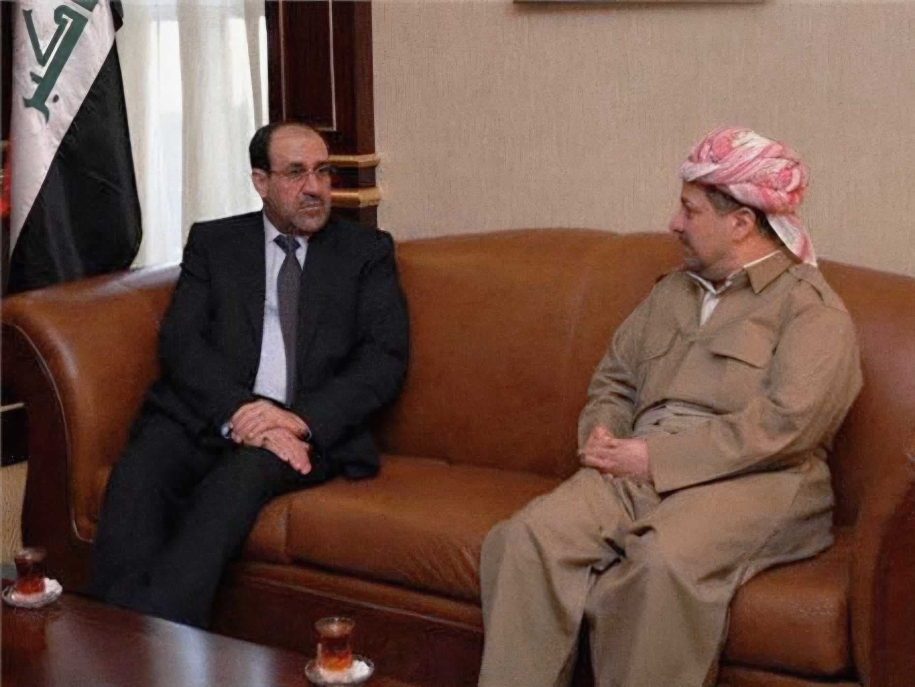 تقارب سياسي بين المالكي وبارزاني لإعادة النظر بقانون الانتخابات