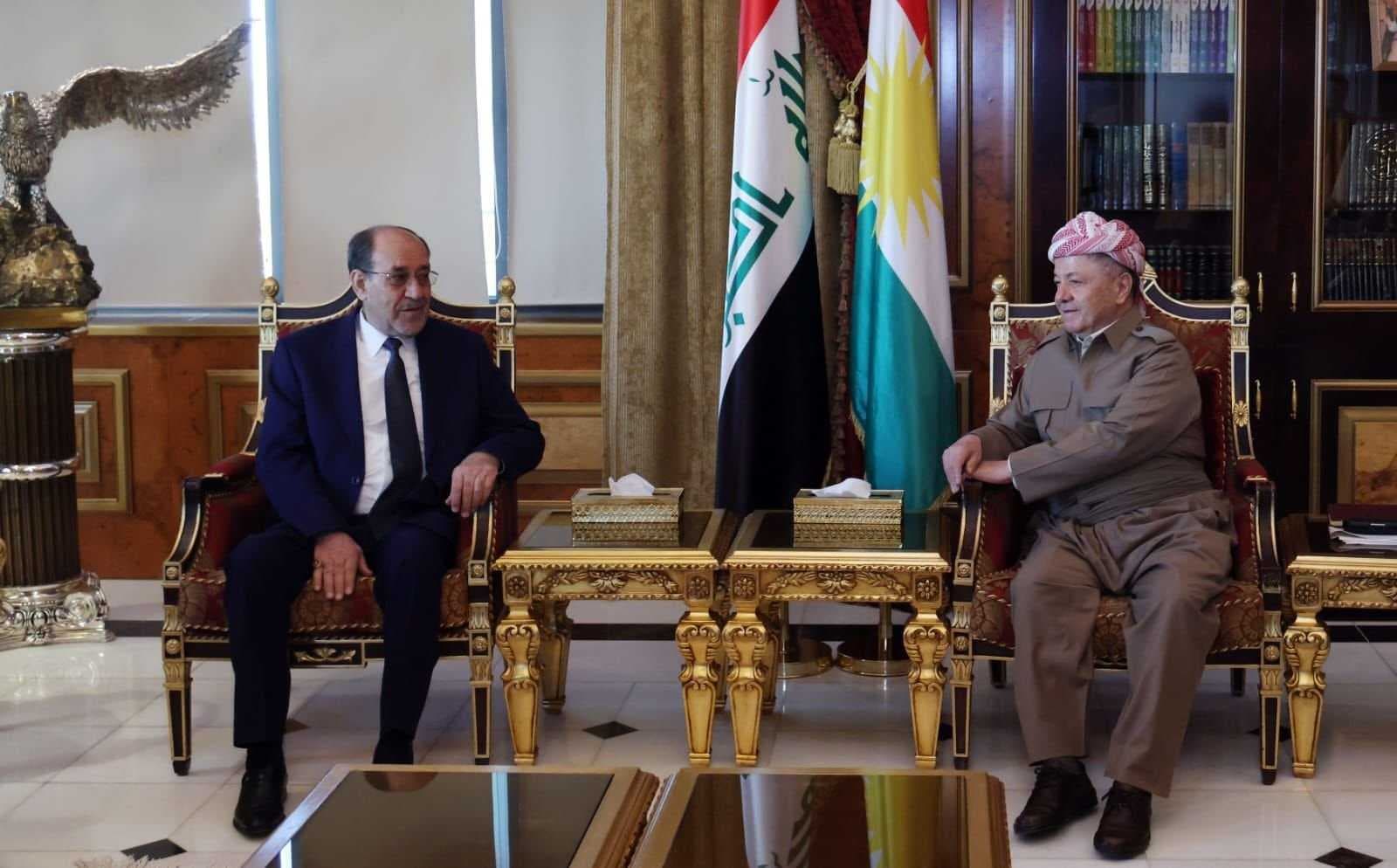 المالكي والبارزاني يبحثان الأوضاع السياسية ونتائج الحوارات الجارية بين القوى الوطنية