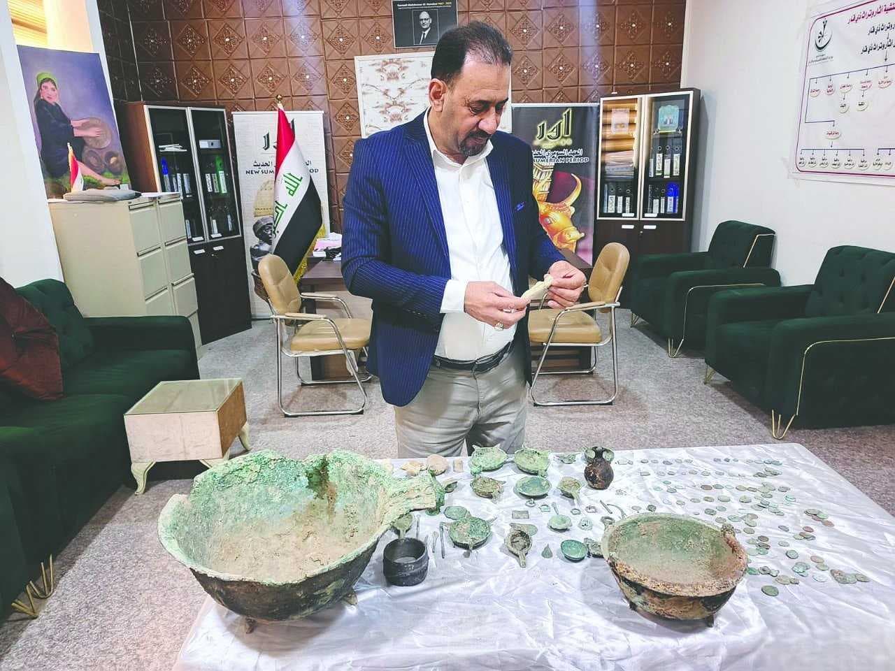 استعادة 72 قطعة أثرية في ذي قار تعود للعصور الإسلامية والسومرية