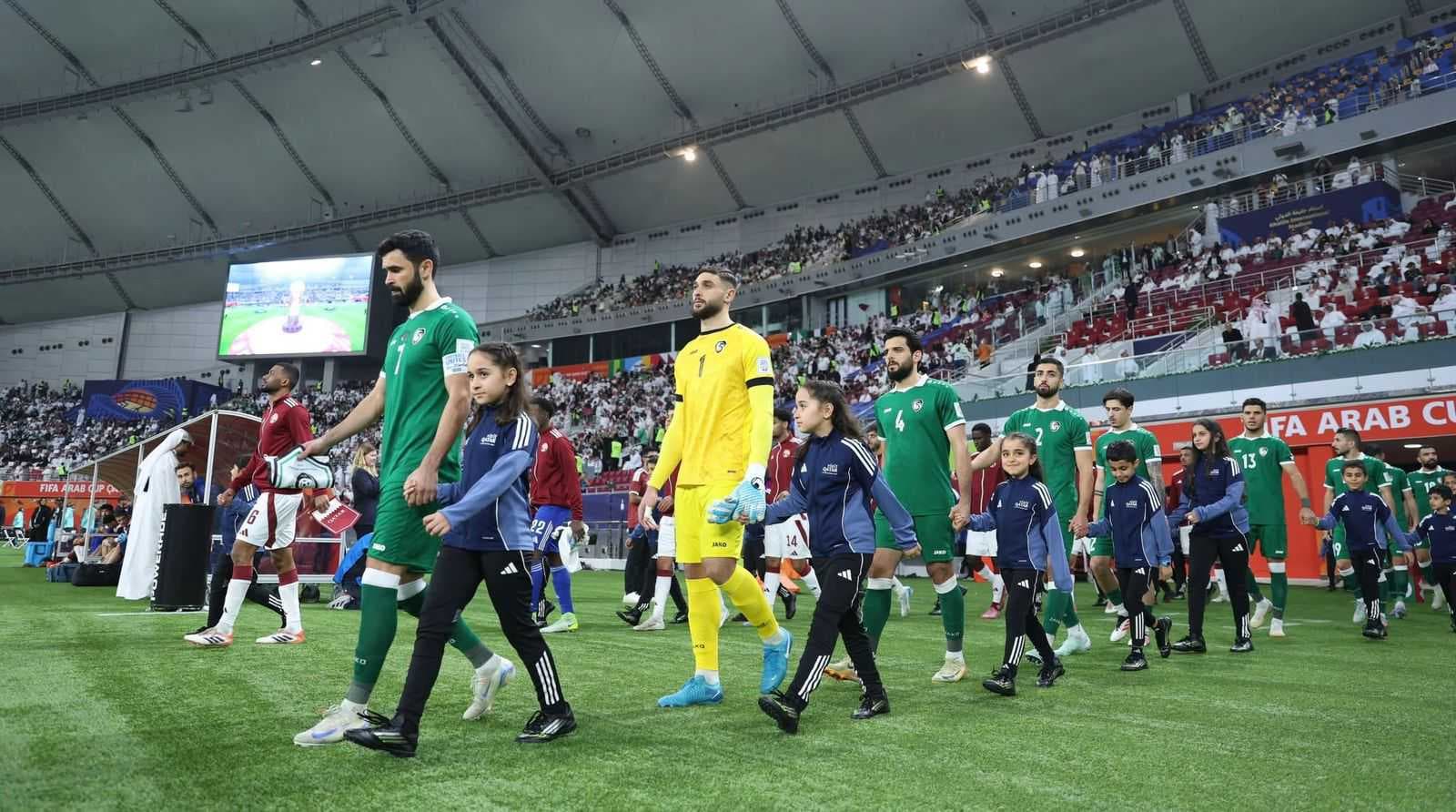 التعادل الايجابي يحسم لقاء قطر وسوريا في بطولة كأس العرب 2025