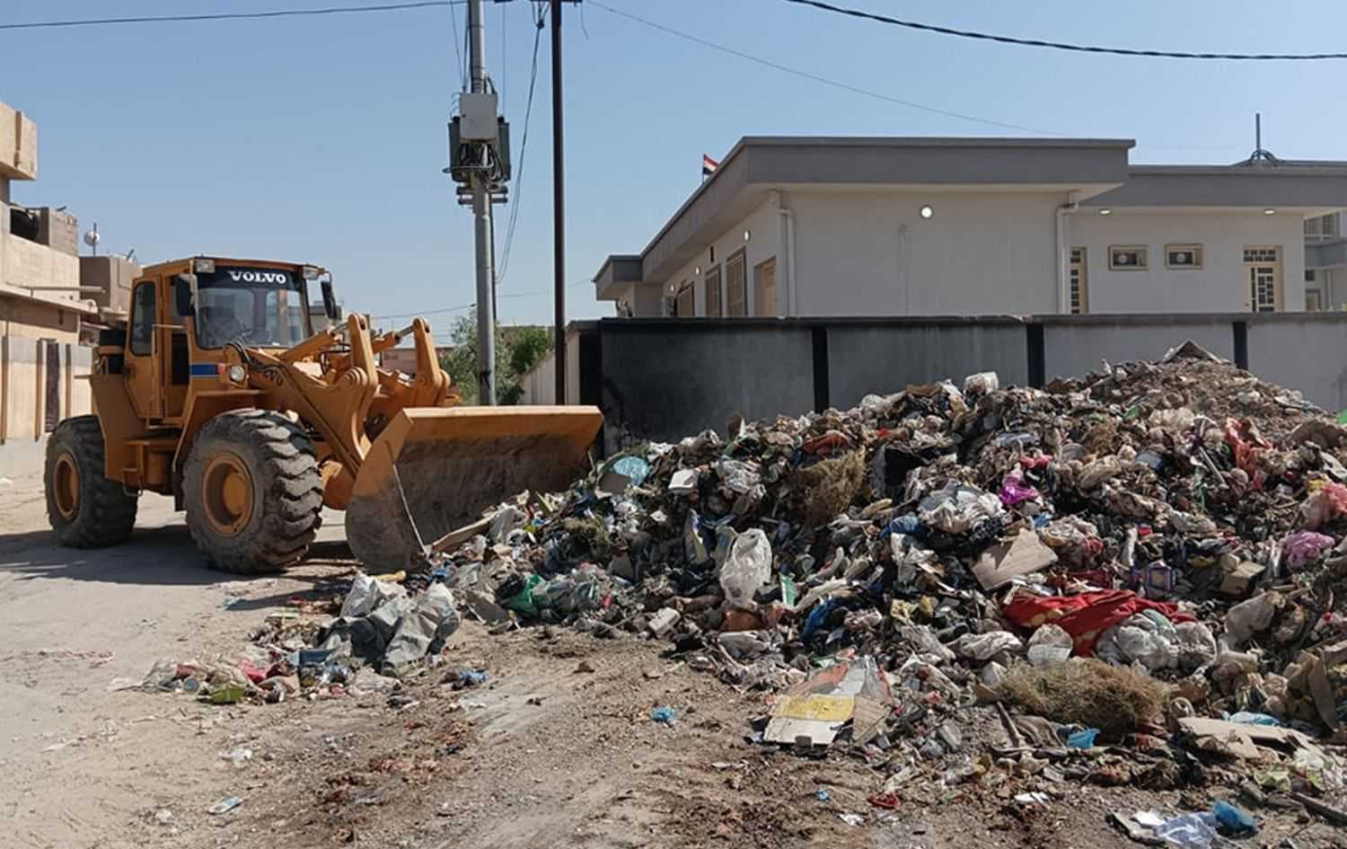 إحصائية رسمية .. ثلث سكان العراق غير مخدوم بجمع ونقل النفايات
