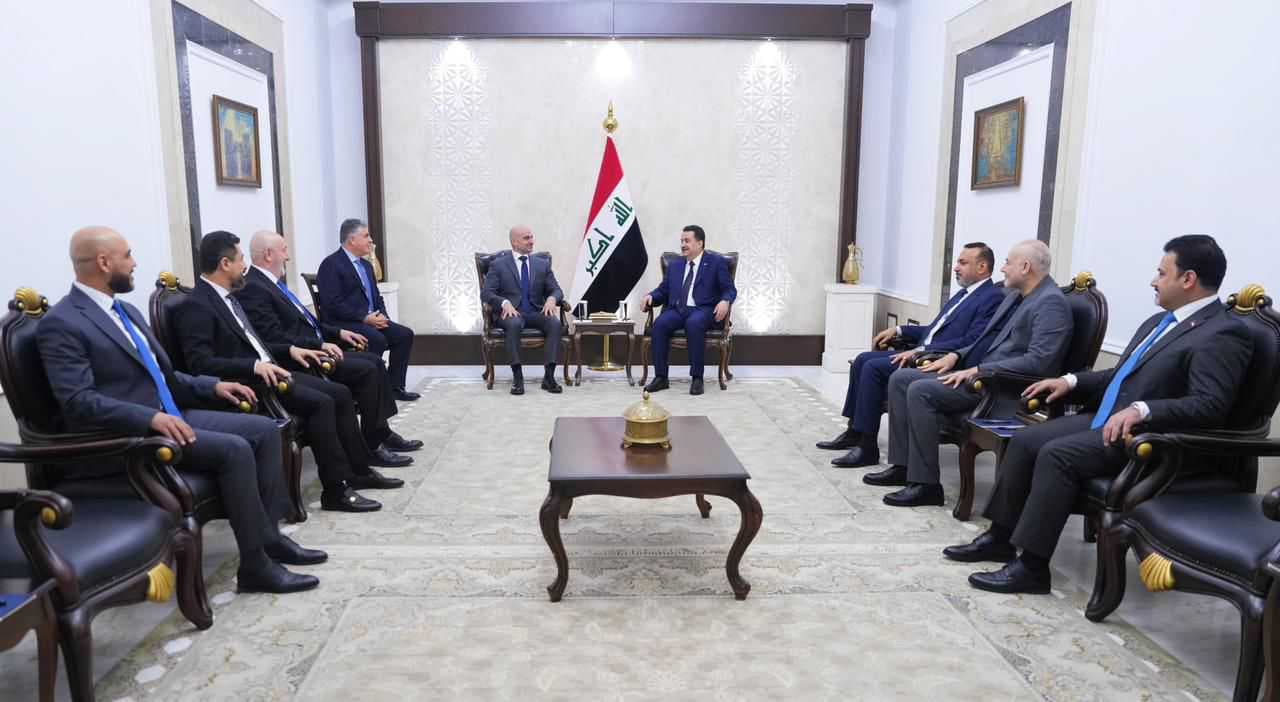 السوداني يستقبل رئيس الاتحاد الوطني الكردستاني بافل طالباني