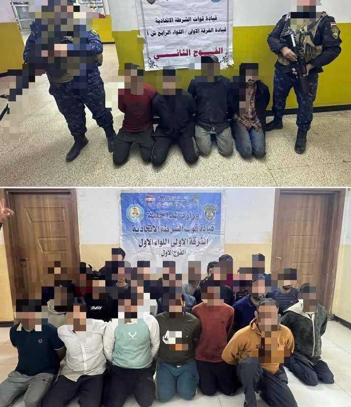 القبض على 30 أجنبياً مخالفاً لضوابط الإقامة والجنسية في جانبي الكرخ والرصافة