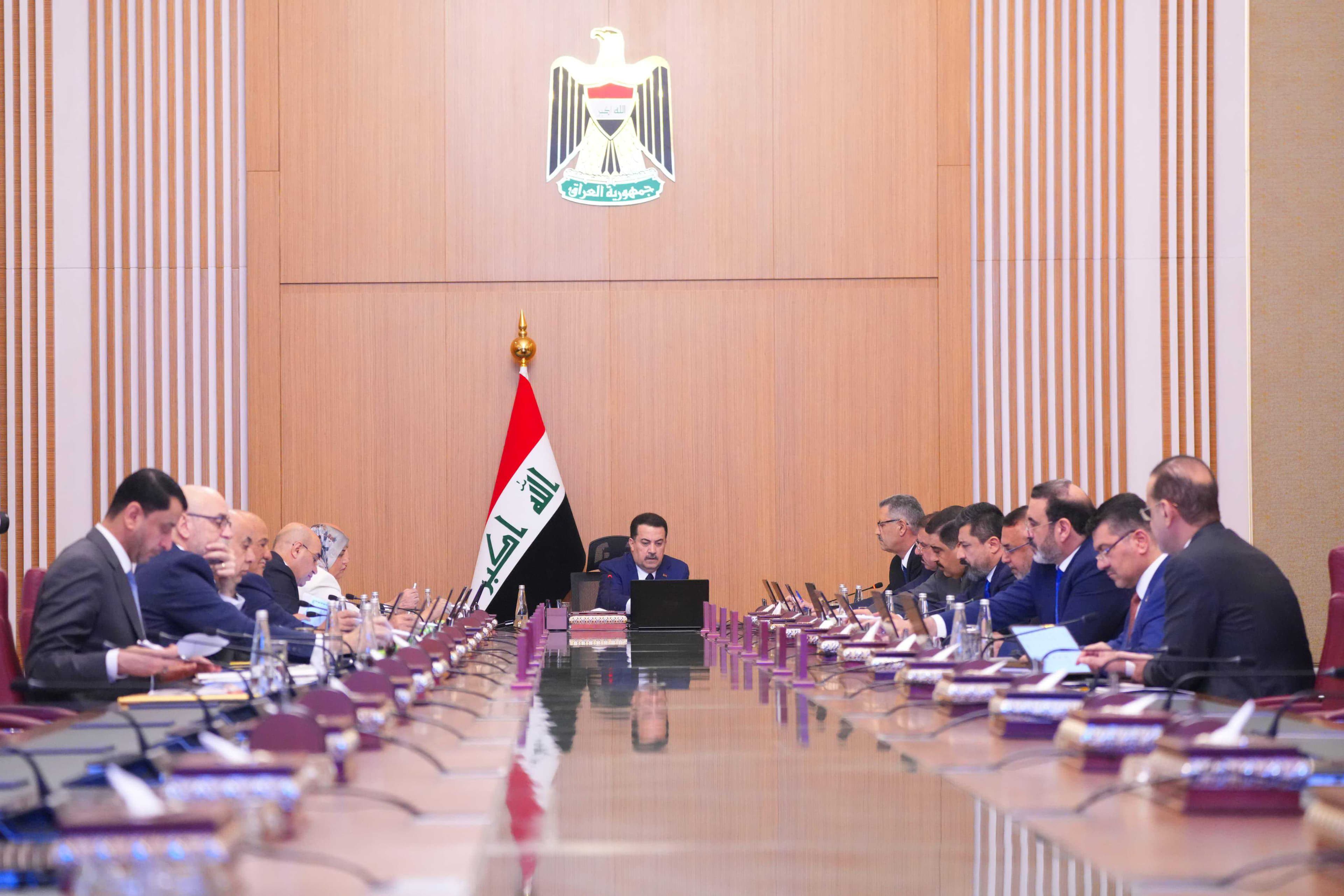 مجلس الوزراء يدين الاعتداءات على مواقع الحشد الشعبي والبيشمركة