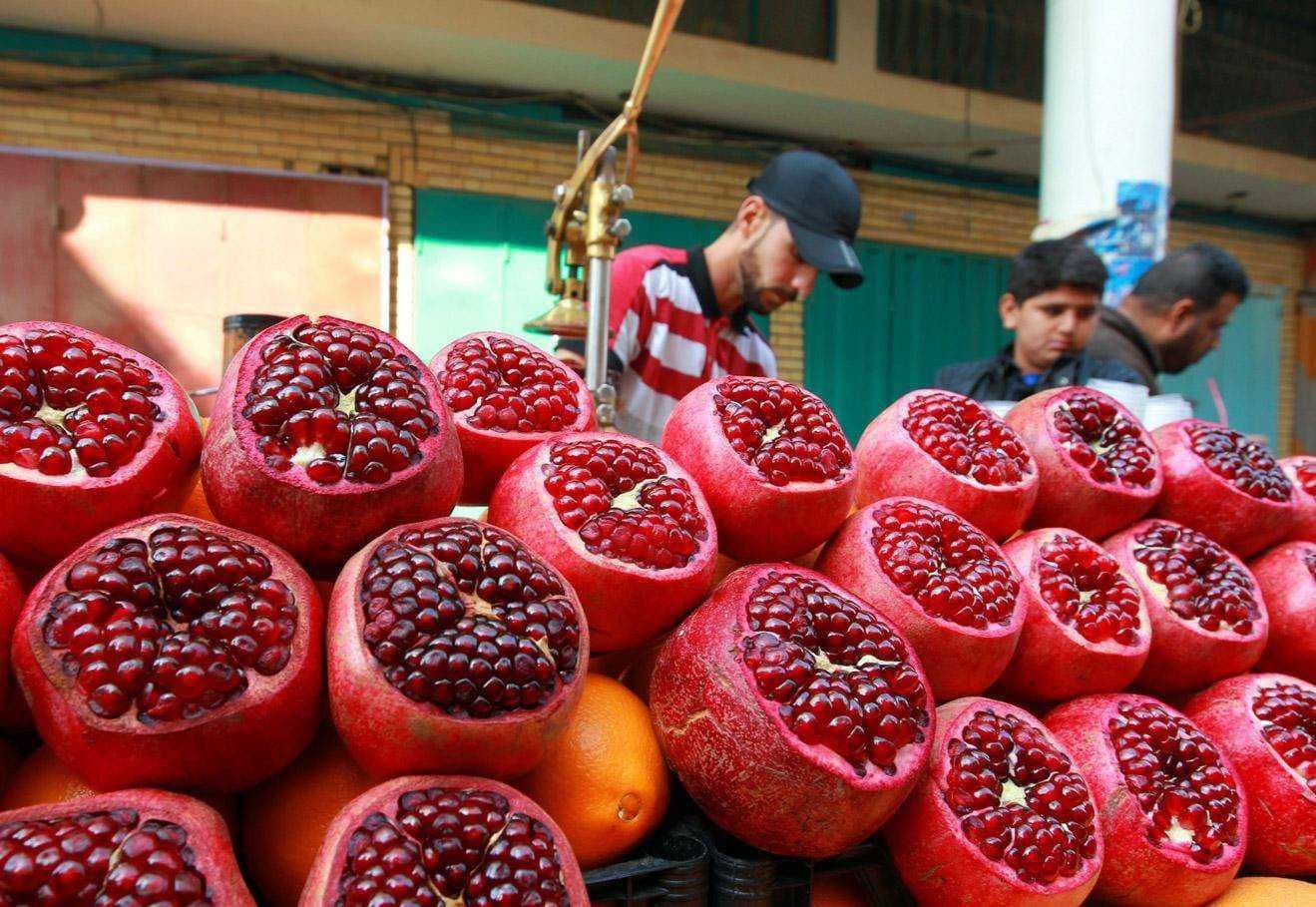 العراق بالمركز الثاني باستيراد الرمان من تركيا خلال العام الماضي 2025