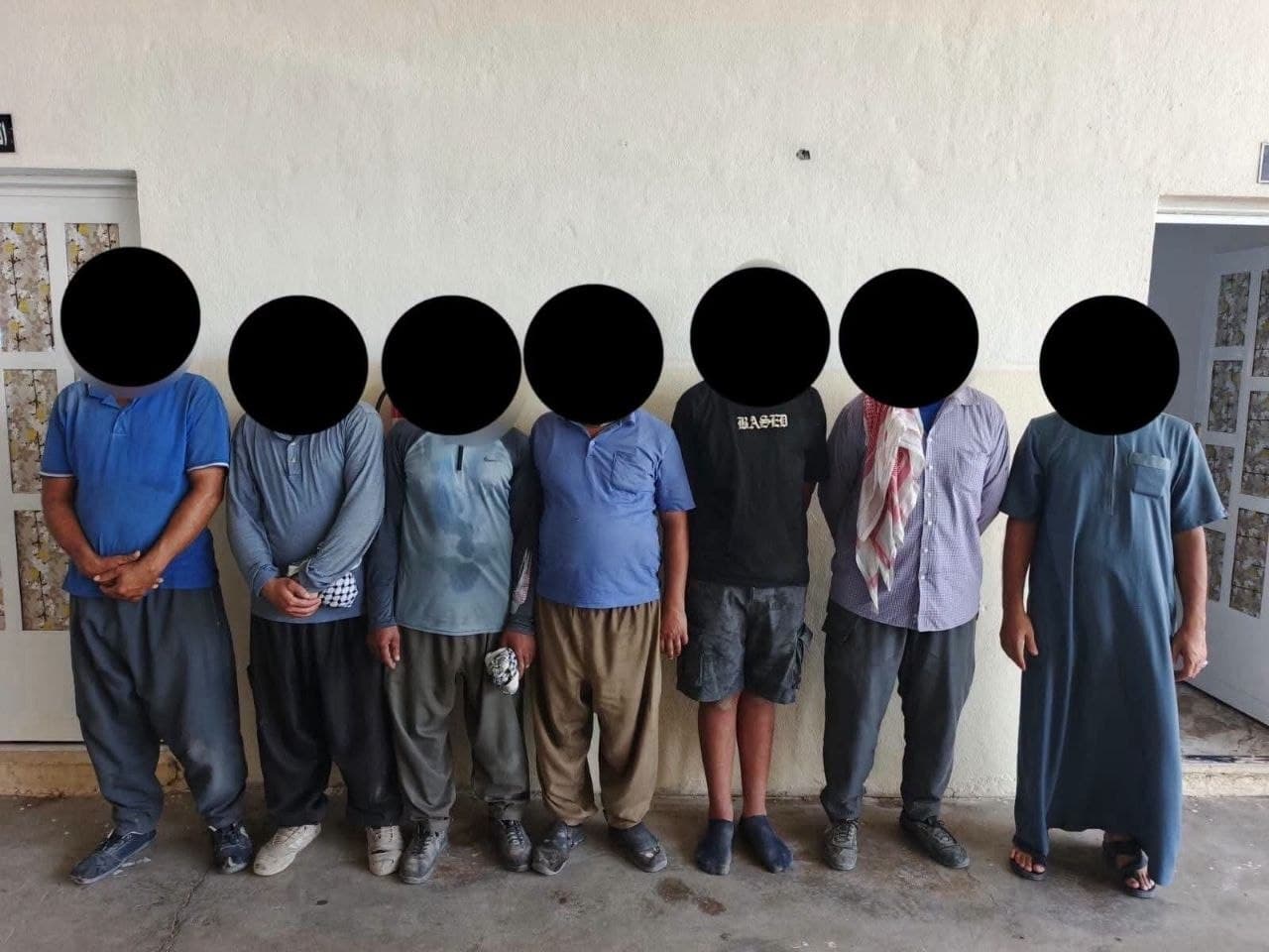 أثناء سرقة محولة كهربائية.. شرطة الفلوجة تطيح بـ7 متهمين بالجرم المشهود