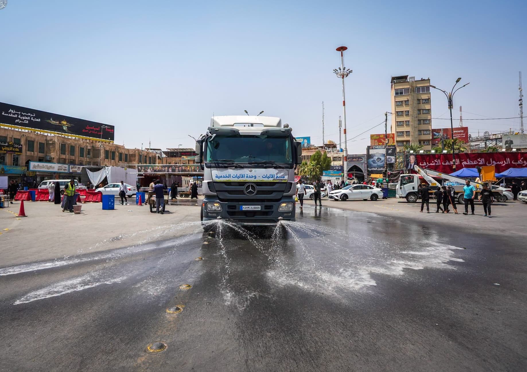 العتبة العلوية تستنفر إمكاناتها لخدمة زائري ذكرى وفاة الرسول (ص)