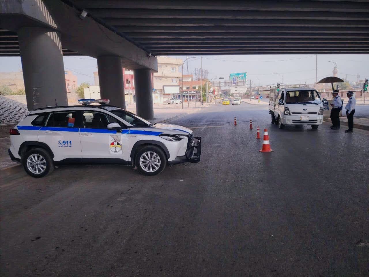 المرور العامة تستنفر مفارزها لتأمين زيارة الكاظمية المقدسة