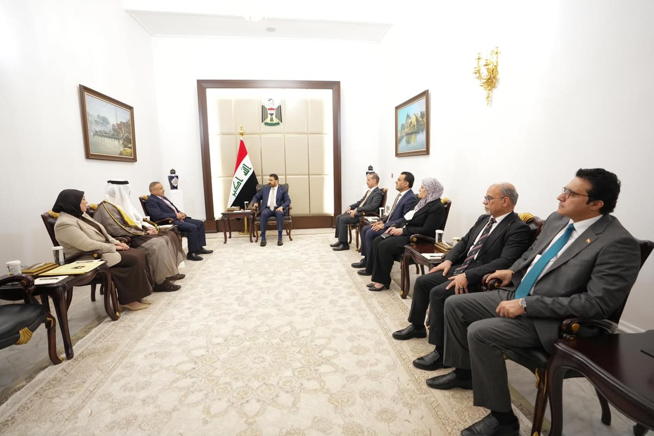الزيدي يستقبل رئيس وأعضاء كتلة الجماهير النيابية