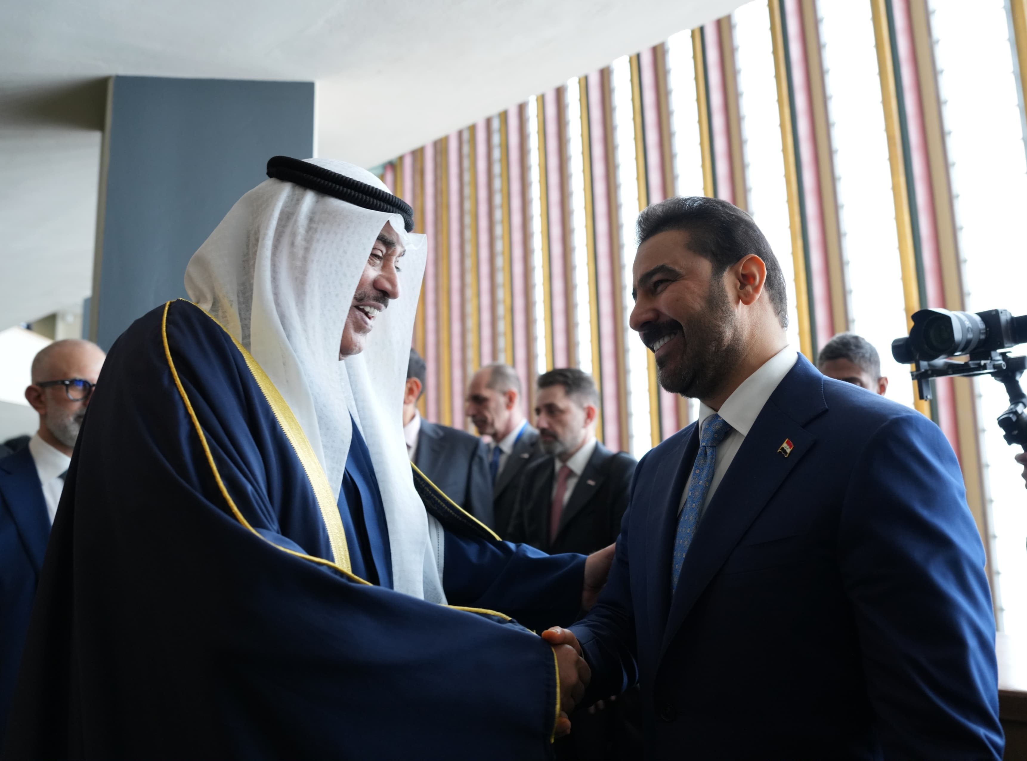 الزيدي وولي عهد الكويت في نيويورك.. الحدود والربط الكهربائي والاستثمار على طاولة اللقاء