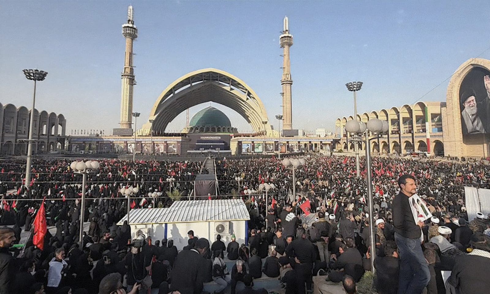 بدء مراسيم التشييع الرسمي الوطني السيد علي الخامنئي في طهران