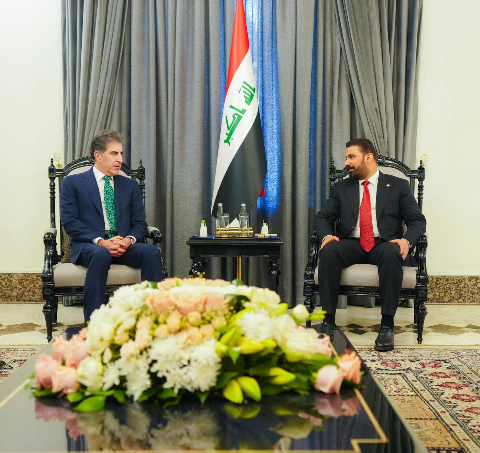 رئيس الوزراء المكلف يستقبل رئيس إقليم كردستان