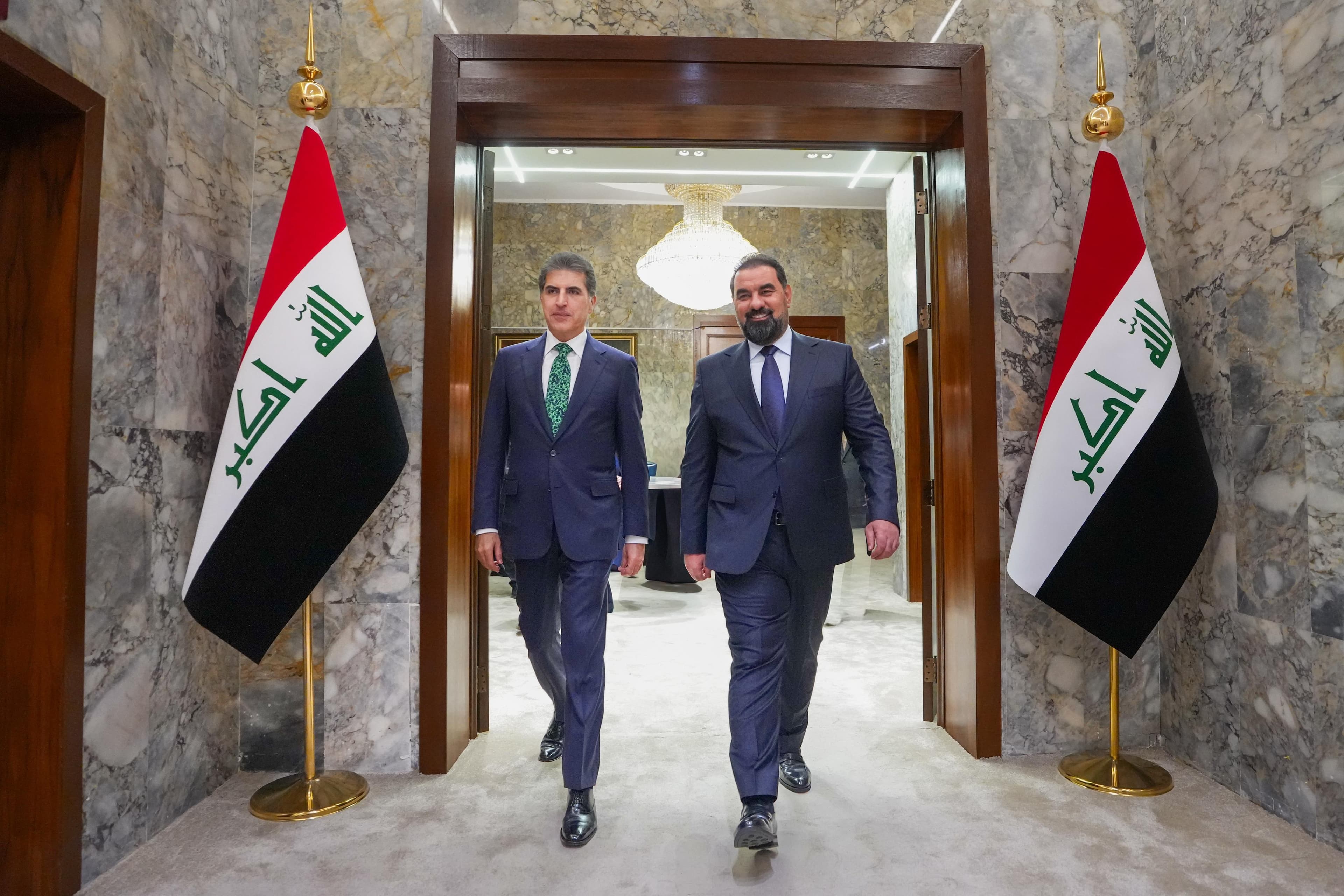 الحلبوسي وبارزاني يبحثان تشكيل الحكومة وتحديات المرحلة