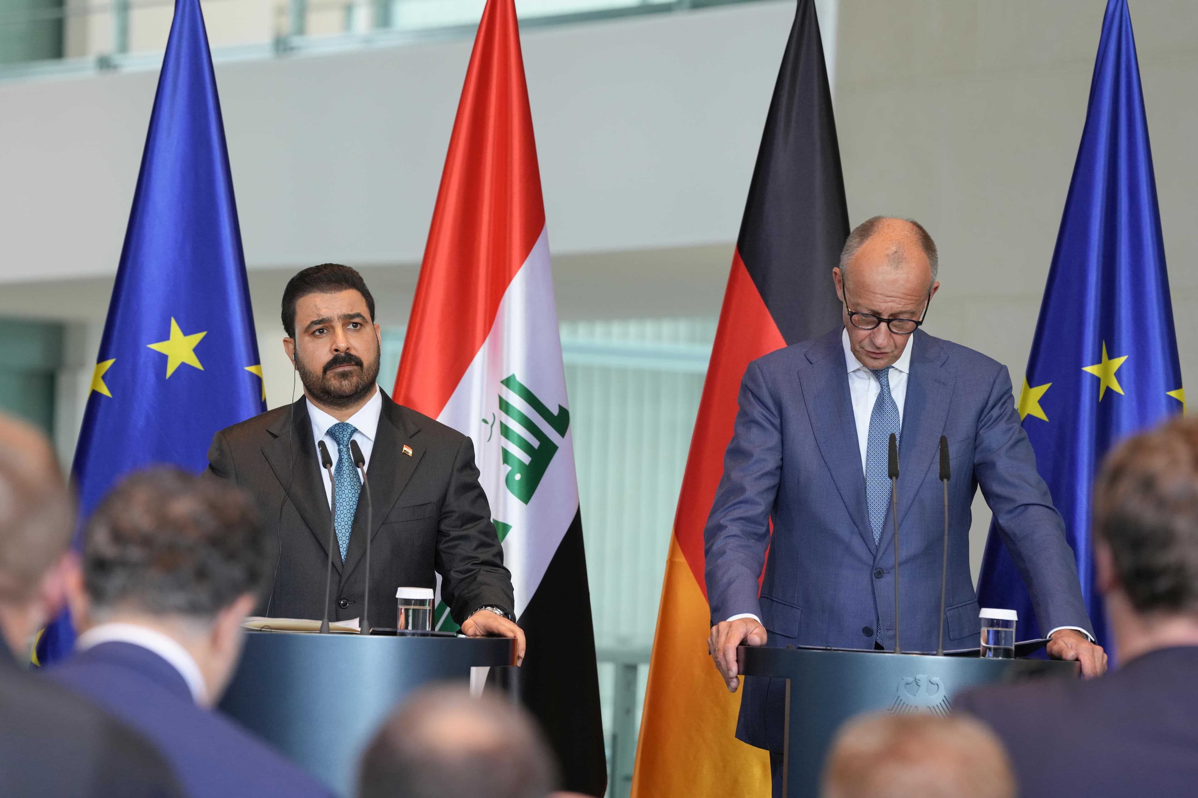أبرز ما جاء في حديث الزيدي خلال المؤتمر الصحفي المشترك مع المستشار الألماني