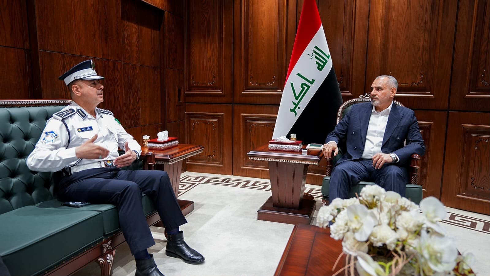 النائب الأول لرئيس مجلس النواب عدنان فيحان الدليمي يدعو مدير المرور إلى تعزيز الجاهزية لزيارة الأربعين وتبسيط إنجاز معاملات المواطنين