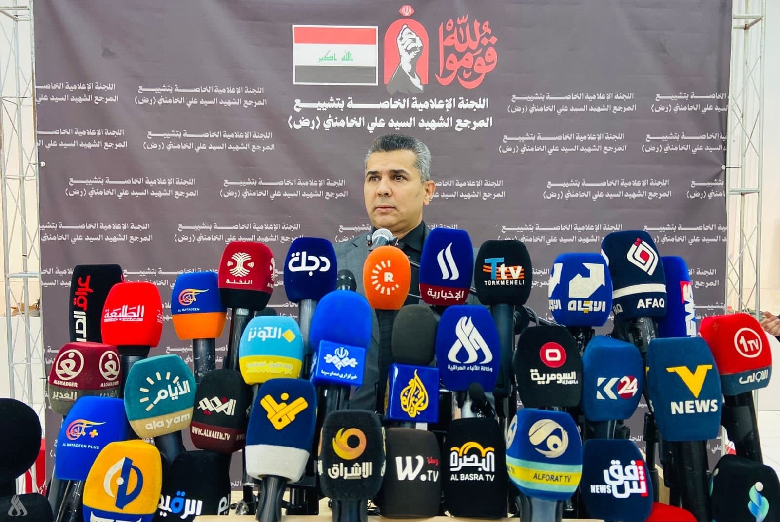 اللجنة الإعلامية الخاصة بتشييع السيد الخامنئي تعلن مسار تشييع جثمان الشهيد في العراق