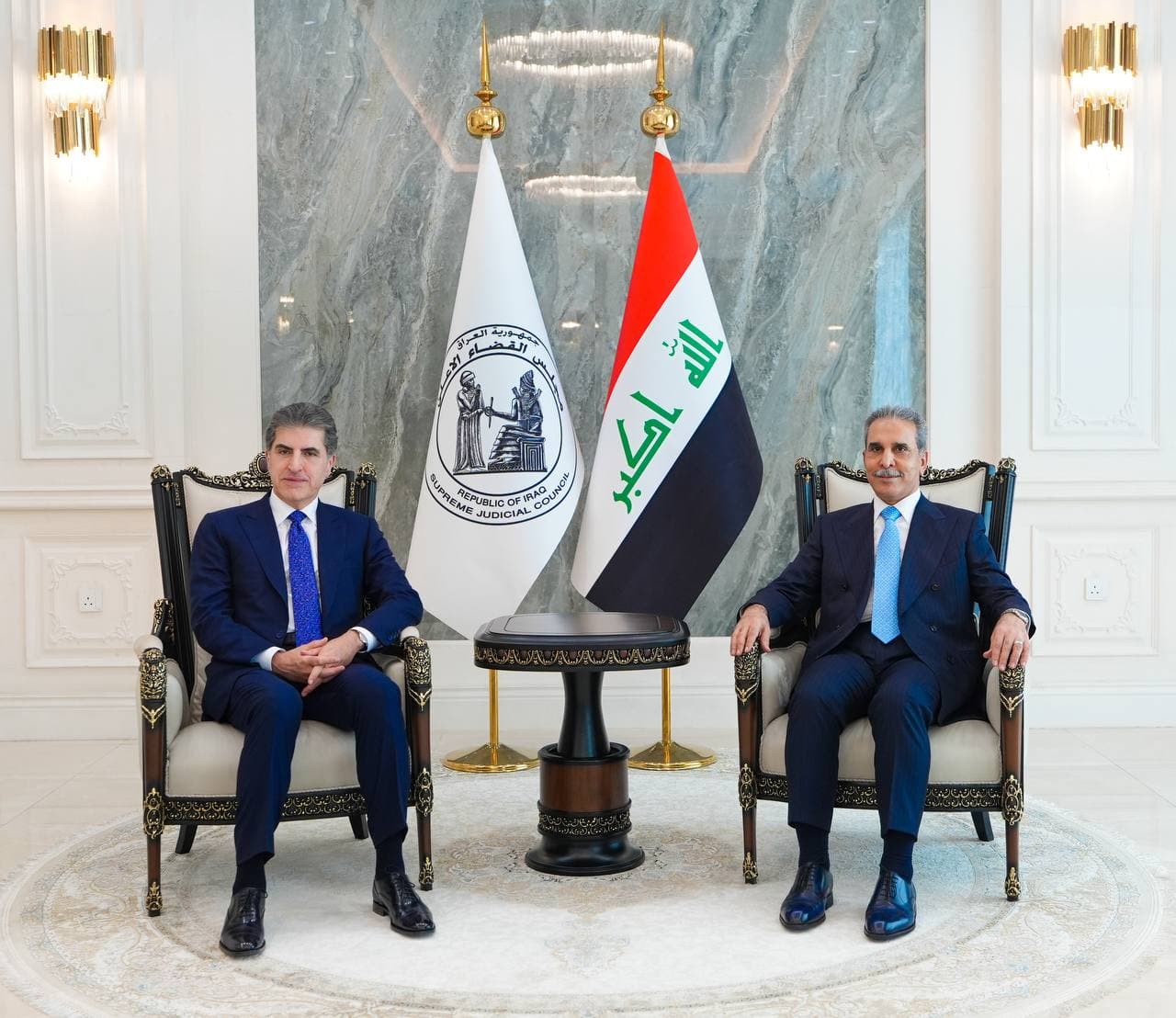 زيدان وبارزاني يؤكدان تسريع تشكيل الحكومة وتعزيز الاستقرار في العراق
