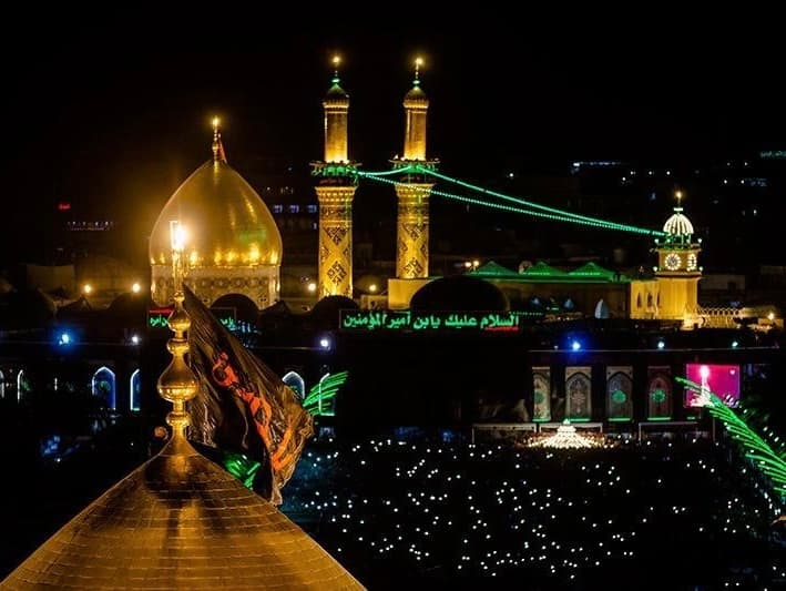بدء مراسم تبديل الرايات في كربلاء المقدسة إيذاناً ببدء شهر محرم الحرام