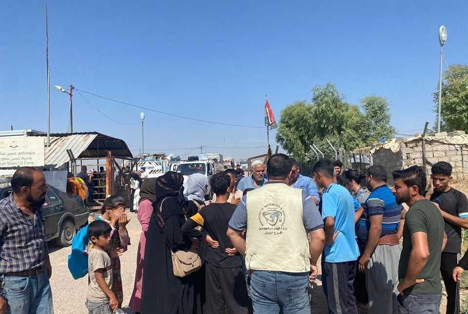 الهجرة: عودة أكثر من 500 نازح إلى مناطق سكناهم في نينوى