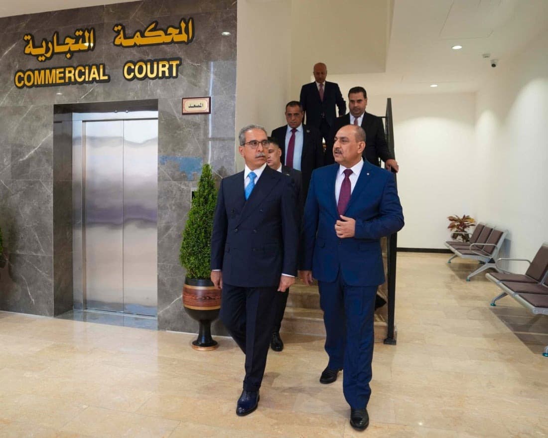 القاضي زيدان يفتتح المحكمة التجارية في بغداد