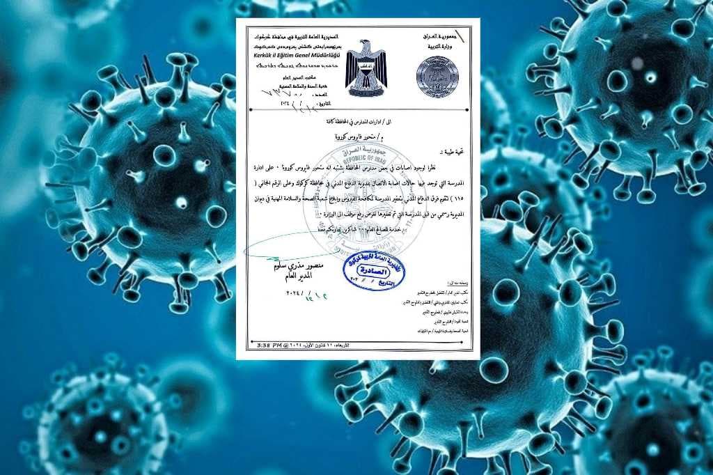 تربية كركوك تسجل حالات مشتبه بها بمتحور كورونا في بعض المدارس