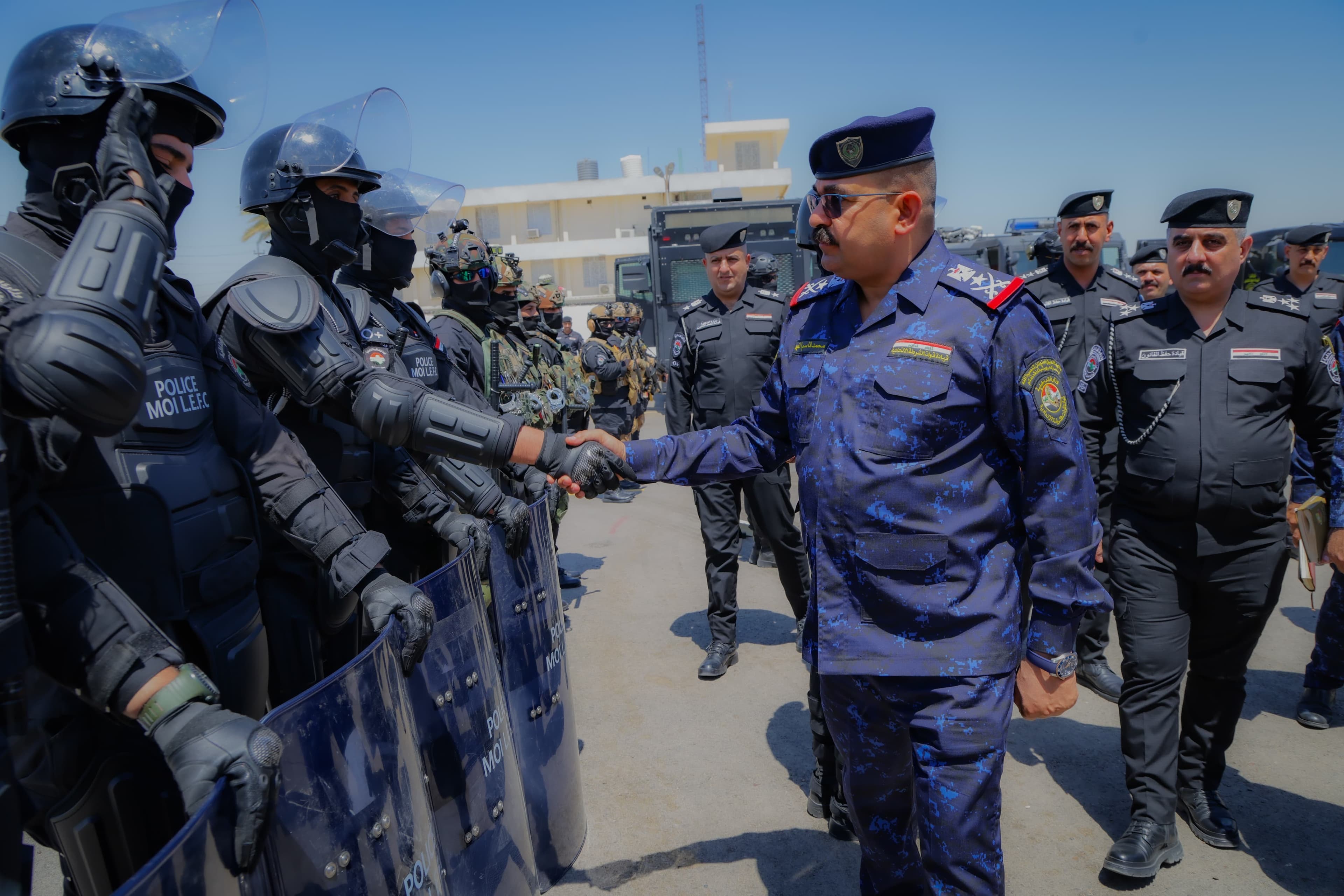قائد الشرطة الاتحادية يتفقد استعدادات حفظ القانون لزيارة الأربعين